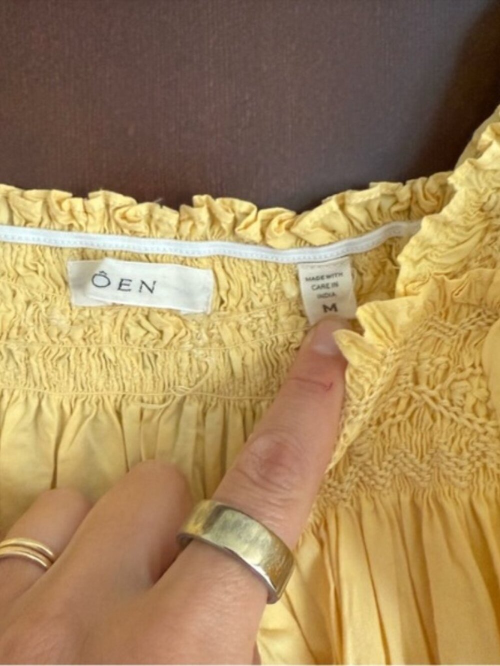 DÔEN Net Sustain Eclipse Embroidered Organic Cotton- Poplin Midi Dress - Picture 8 of 12